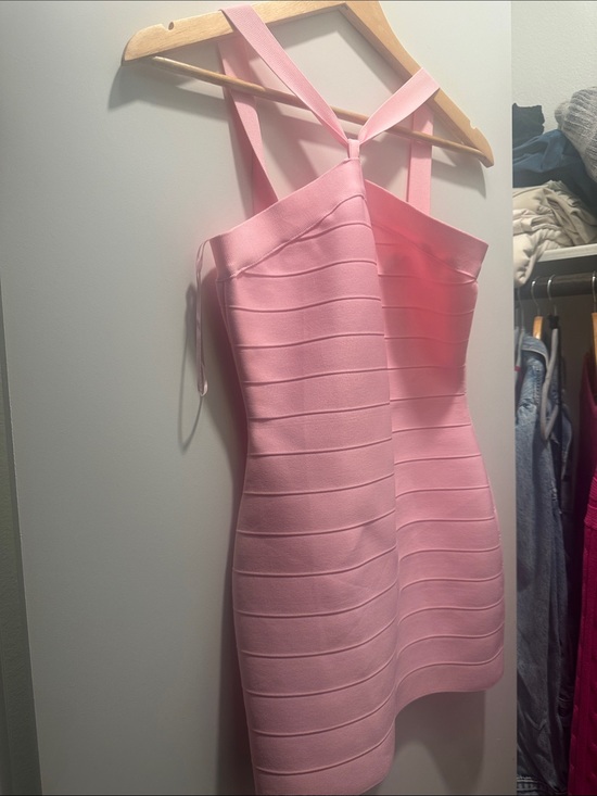 I.AM.GIA Dresses & Skirts - I.AM.GIA Pink Bandage Halter Mini Dress